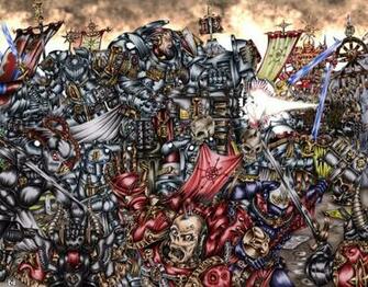 Warhammer 40k Grey Knights Vs Chaos By Hairywookiee