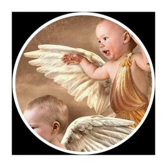 Fleece Photo Wall Paper Wallpaper Picture Gl Ckliche Baby Angels