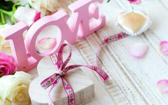 Love Gift Wallpaper Stock Photos