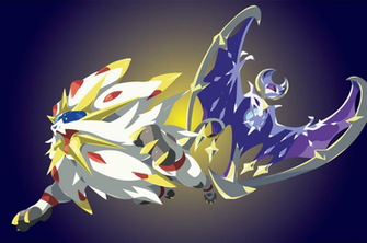 Solgaleo And Lunala 4k Ultra HD Wallpaper Background
