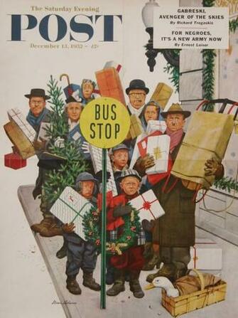 Norman Rockwell Christmas Shopping Maroonbeard