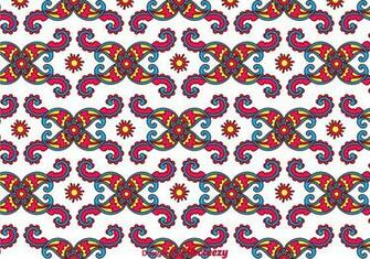 Colorful Paisley Background Vector Art Stock Graphics
