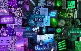 Purple Collage Wallpaper
