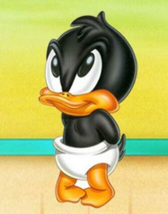 Disney Baby Daffy Duck Characters For Kids Wallpaper