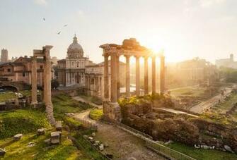 Roman Forum Sunset Wallpaper HD