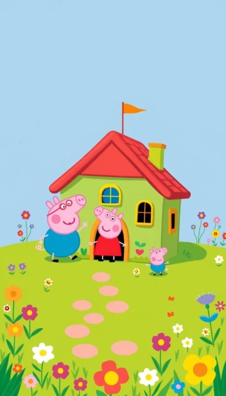 Peppa Pig House Wallpaper