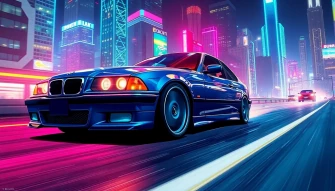 Bmw E36 Anime Wallpaper