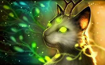 Futuristic Dark Cat Wallpaper HD
