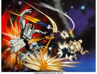 Gobots War Of The Rock Lords Production Cel And Lot
