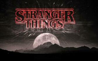 Stranger Things Dark Logo Full HD Wallpaper