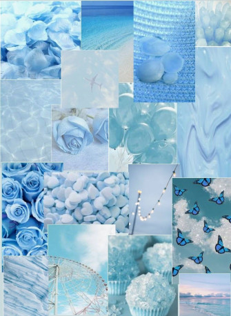 Light Blue Aesthetic Photo Wallpaper