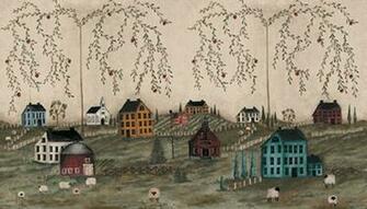 Primitive Scenic Prepasted Wall Mural Sticker Outlet