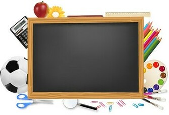 School Background Set Vector Background