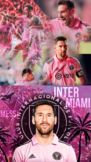 Lionel Messi Inter Miami iPhone Wallpaper HD