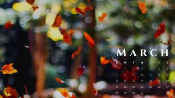 March Calendar HD Wallpaper