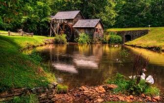 River Mill Wallpaper