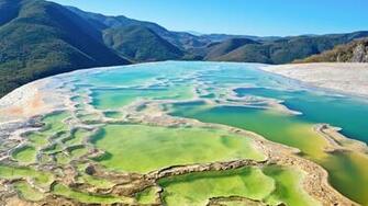 Desktop Wallpaper Mexico Oaxaca Hierve El Agua Nature