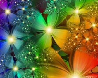 3d Wallpaper Colorful Flowers High Resolution