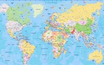 World Map Desktop Wallpaper HD