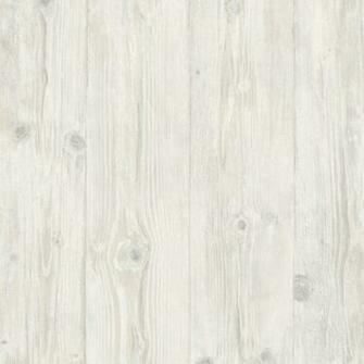 Faux Wide White Washed Wood Planks Wallpaper All Walls