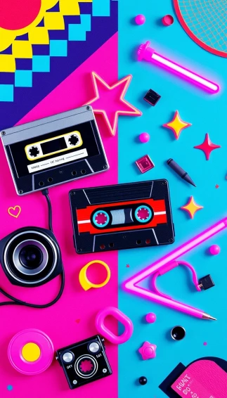 90s Retro Phone Wallpaper