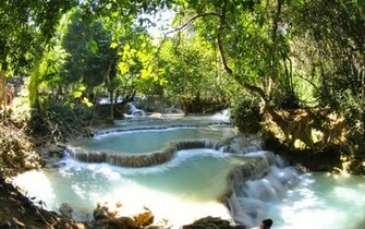 Photographer Shooting Pictures In Laos Nature Wallpaper