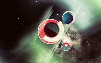 Circles Halo Geometry Wallpaper
