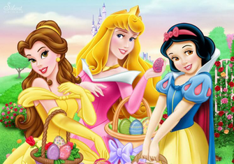 Disney Princesses Happy Easter By Silentmermaid21