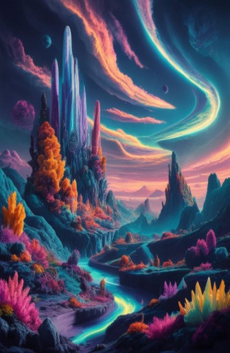 Alien Planet Landscapes Wallpaper