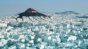 Athens Hill Building Cityscape Landscape Wallpaper HD