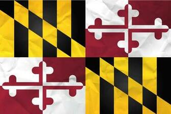 Flag Of Maryland Realistic Paper Texture On Marylander S