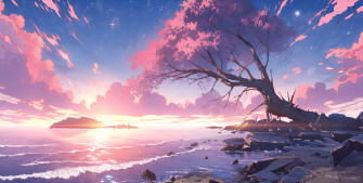 Pink Anime Aesthetic Wallpaper