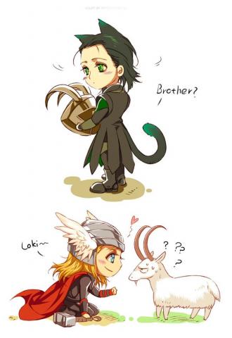 Marvel Thor And Loki By Athew