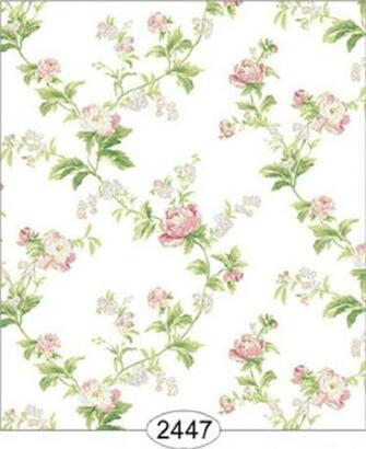 Details About Dollhouse Wallpaper Cozy Cottage Rose Vine Pink On