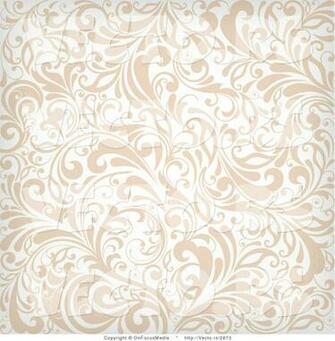 Larger Pre Vector Of Beige And White Vines Background Pattern