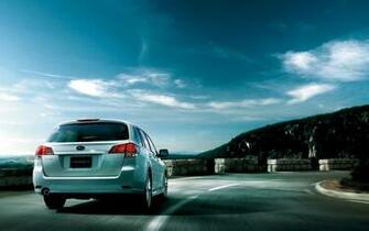 Cars Subaru Legacy Road Sky Clouds Nature