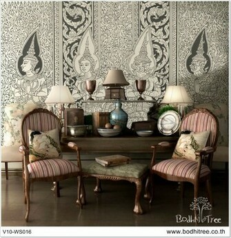 Ramayana Mural Wallpaper Photo Detailed About