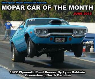 Mopar Car Of The Month For June Plymouth Road Runner