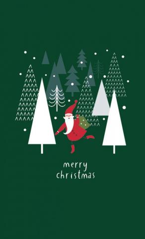 Christmas Aesthetic Wallpaper Dark Green Idea
