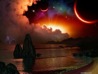 Sun Moon Amp Stars Wallpaper Background Theme Desktop