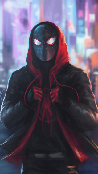 Miles Morales Hoodie Wallpaper