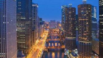 Wallpaper Downtown Chicago Illinois Usa 4k Ultra
