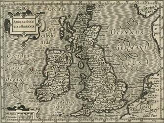 Old Latin Map Of The British Isles HD Wallpaper Background Image