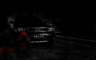 Wongseng HD Wallpaper Black Police Car Blood