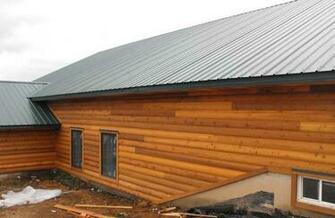 Cedar Log Siding Little Homes Red
