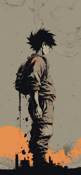 Dragon Ball Goku Grey Wallpaper For iPhone