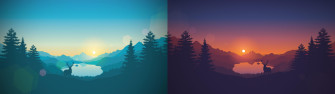 Threw Two Photos Together To Make A Minimal Dual Screen Wallpaper
