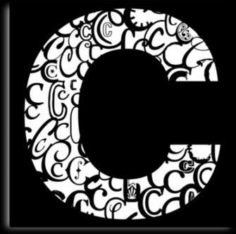 The Letter C Black Background S Prints By Julie Hartman