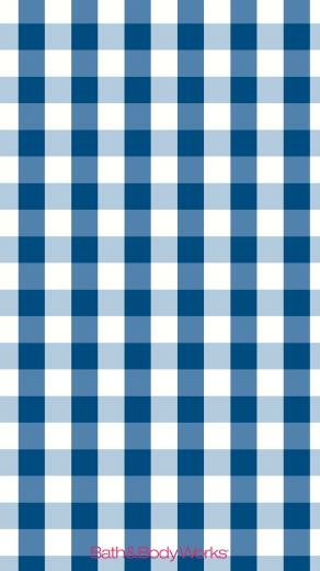 Blue Gingham iPhone Wallpaper Secret Bath Body Works
