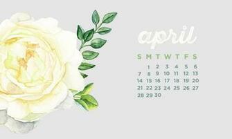 April HD Calendar Wallpaper Printable